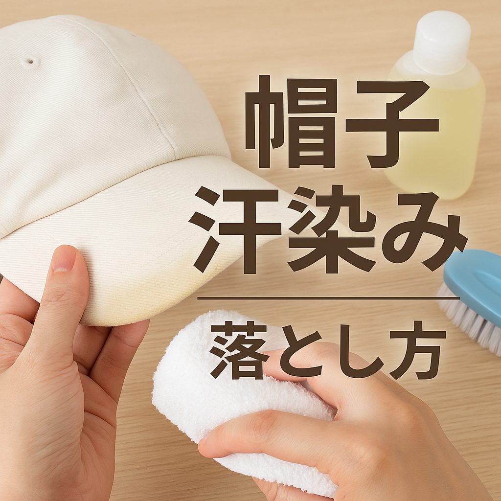 帽子の汗染みをきれいに落とす裏技
